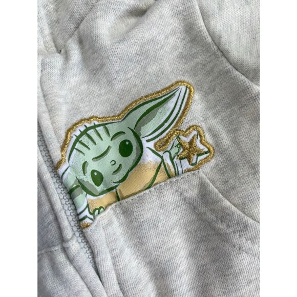STAR WARS Infant 0-6 Mos Baby Yoda Grogu The Mandalorian Bundle Jacket/Pants & T - Picture 7 of 10